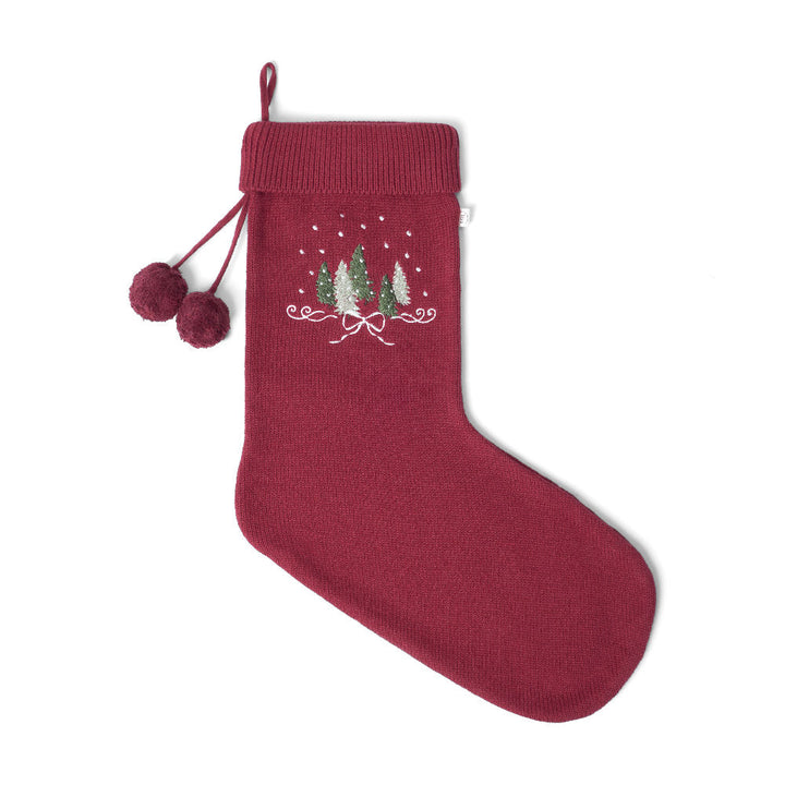 That's Mine Carly christmas sock - Rhubarb - 100% Organic cotton Buy personale||AW25 here.