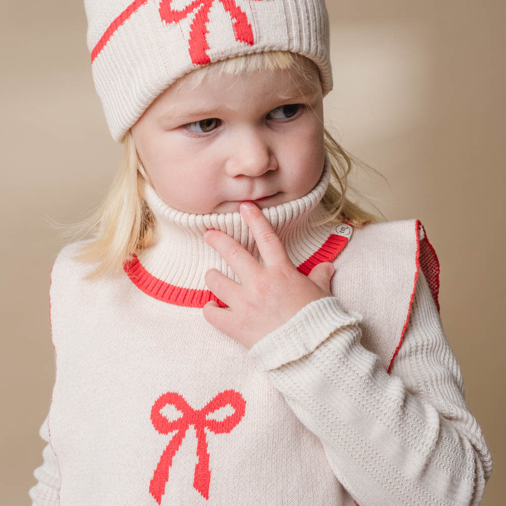That's Mine Louise neckwarmer - Almond peach - 100% Organic cotton Buy Accessories||Nyheder||personale||Efterår & vinter 2025||drop 1 aw25 here.