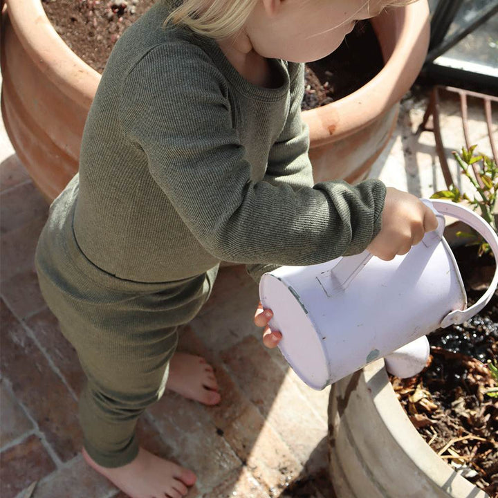 That's Mine Cana leggings - Green melange - 95% Organic cotton / 5% Elastane Buy Leggings||Bukser & shorts||personale||Basics here.