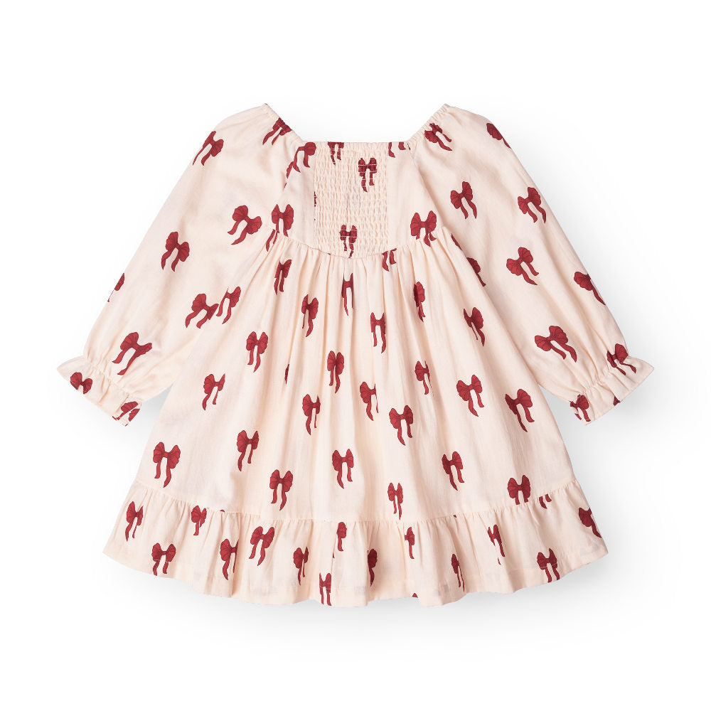 That's Mine Sarah dress - Rouge boucle - 100% Organic cotton Buy Tøj||Kjoler||Nyheder||Kjoler & nederdele||Alle||personale||Efterår & vinter 2025||alt minus sløjfe||mette-sale here.