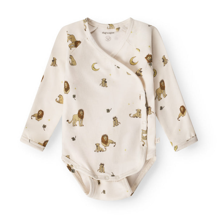 That's Mine Elimar slå-om bodystocking - Lion - 48% Organic cotton / 47% Modal / 5% Elastane Buy Bodystockings||Undertøj||personale||Basics here.