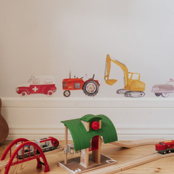 Wallsticker heroes on wheels - Multi