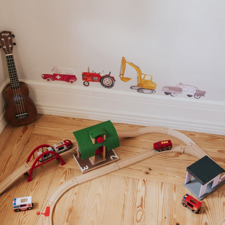 Wallsticker heroes on wheels - Multi