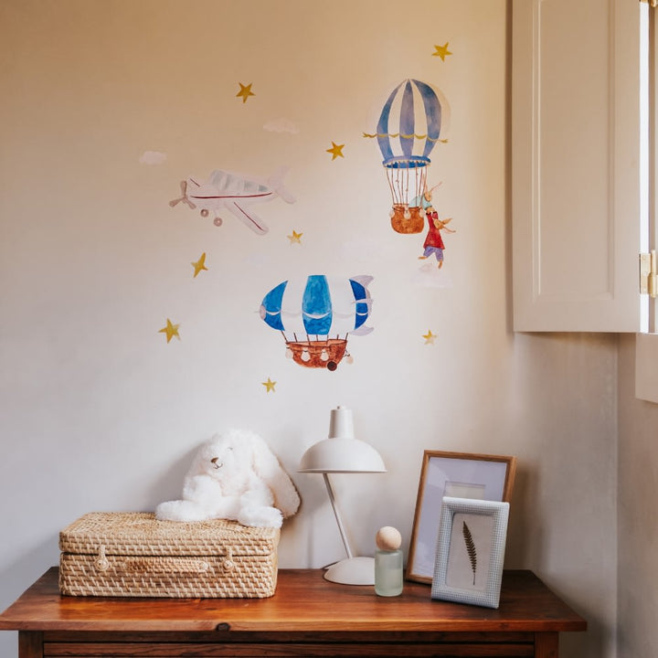 Wallsticker flying adventures - Multi