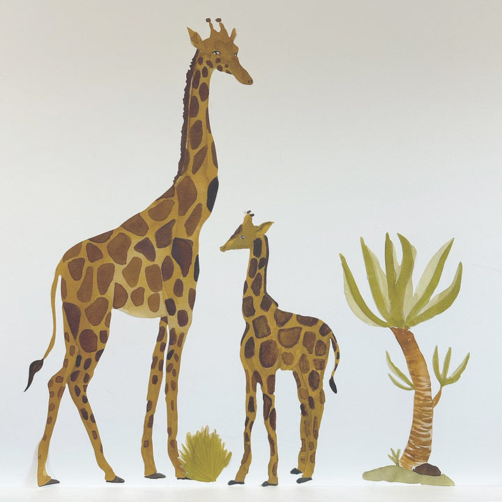 Wallsticker Giraffe - Multi