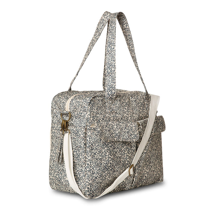 Benne nursing bag - Flores sandshell/blue